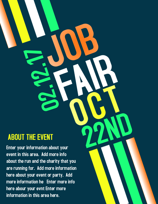 JOB FAIR Template PosterMyWall