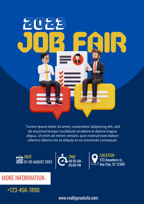 JOB FAIR TEMPLATE | PosterMyWall