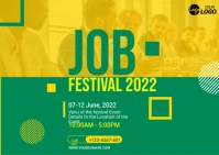 Job Fair Template Postcard
