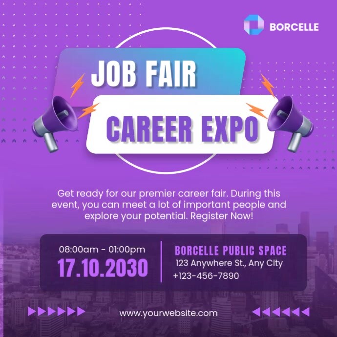 job fair template Kwadrat (1:1)