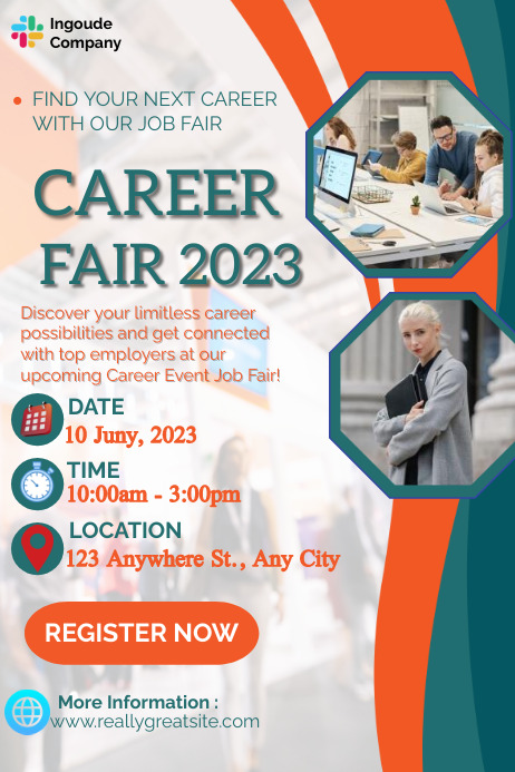 Job Fair Roster Job Fair Template Poster | PosterMyWall