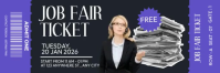 Job Fair Ticket Isihloko Se-imeyili template