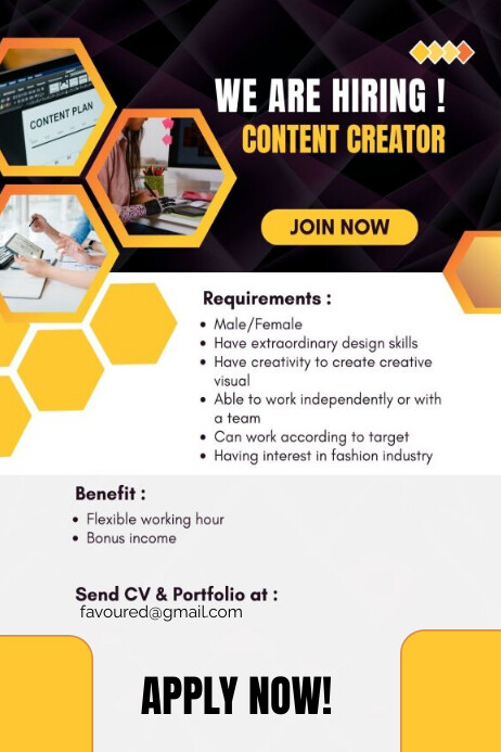 job flyer Template | PosterMyWall