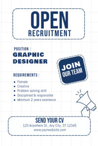 JOB POSTER TEMPLATE | PosterMyWall