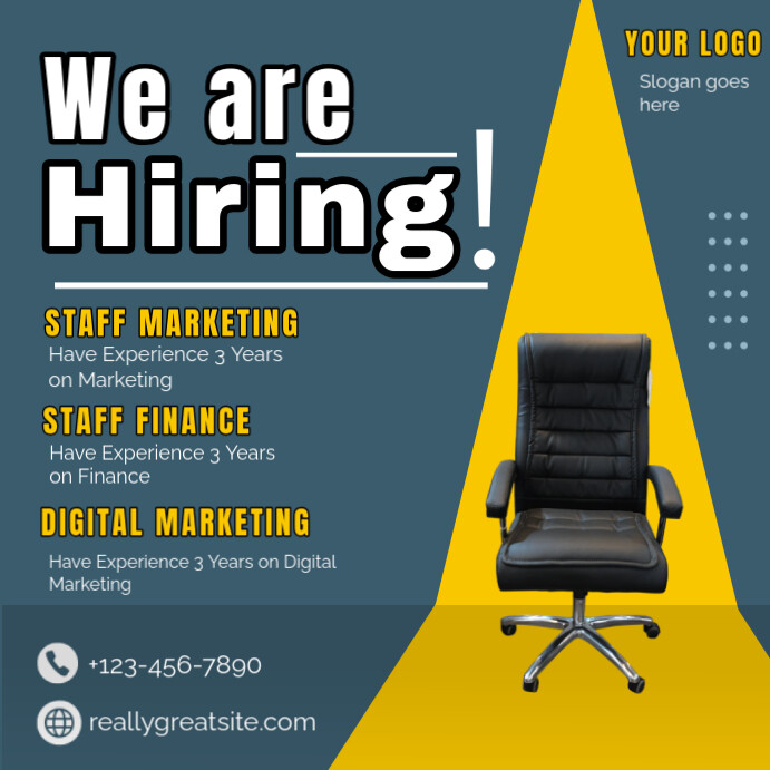 Job hiring ad design Templat | PosterMyWall