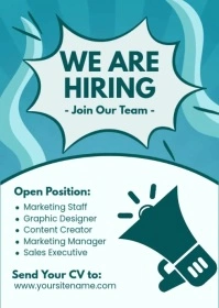 Job Hiring Ads A6 template