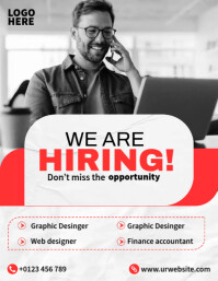 Hiring Ads Template | PosterMyWall