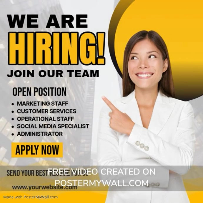 Position Advertisement. Post Job Hiring Advertisement Template | PosterMyWall