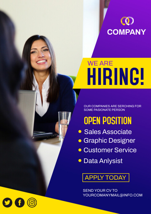 Job Hiring Template PosterMyWall