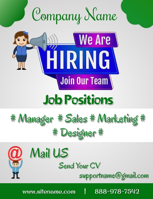 Job Hiring Template PosterMyWall