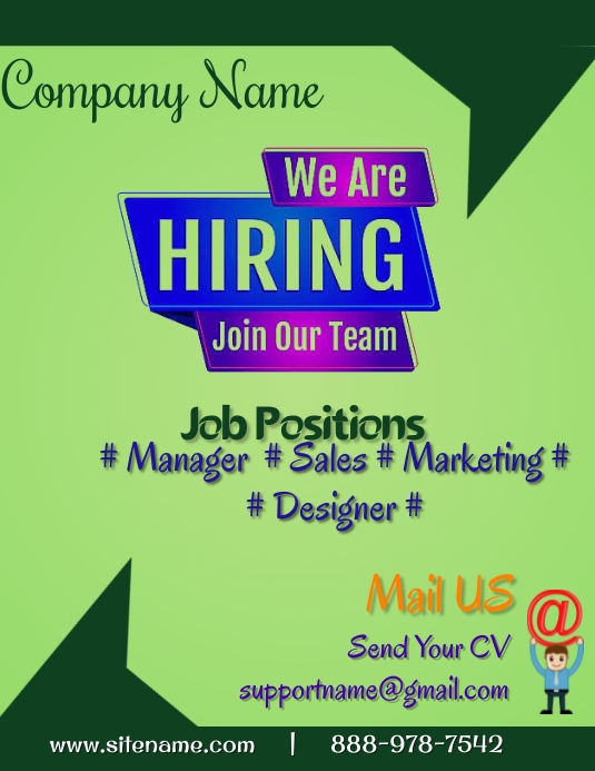 Job Hiring Template PosterMyWall