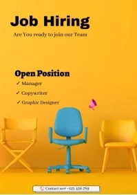 Job Hiring A2 template