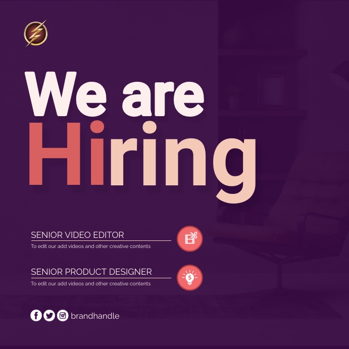 JOB HIRING FLYER Template PosterMyWall