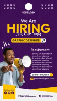Job Hiring Flyer Instagram Story template