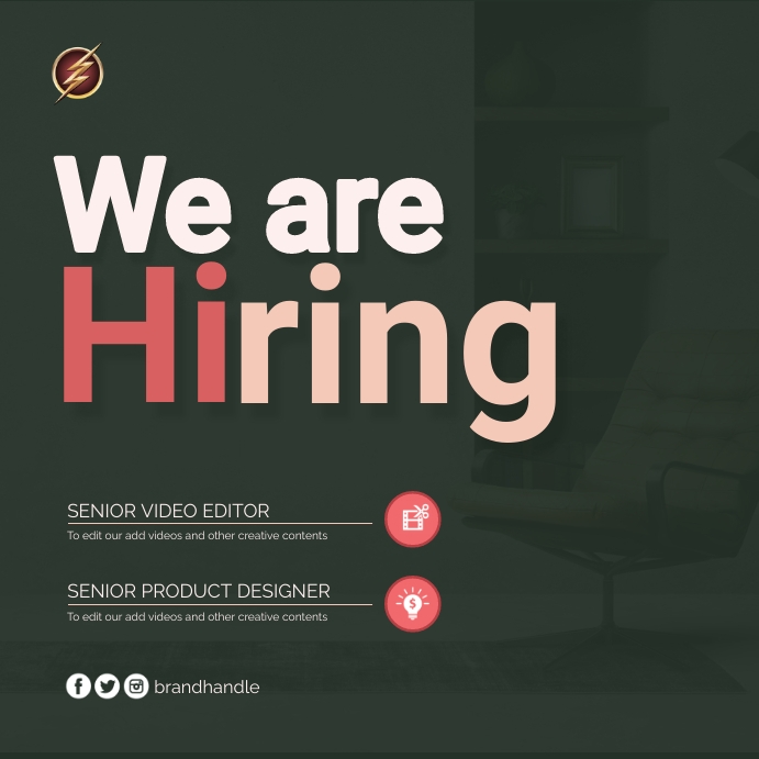 JOB HIRING FLYER Template PosterMyWall