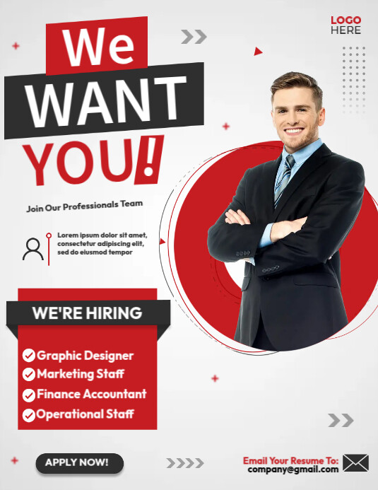 Job Hiring Flyers Template PosterMyWall