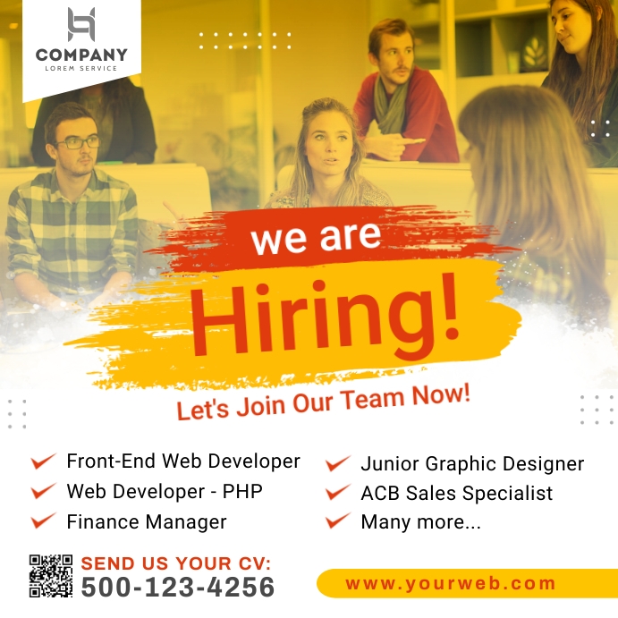 Pinterest Hiring Posts Copy of Job Hiring Instagram Post Design | PosterMyWall