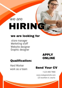 Job hiring post flyer 2025 A3 template