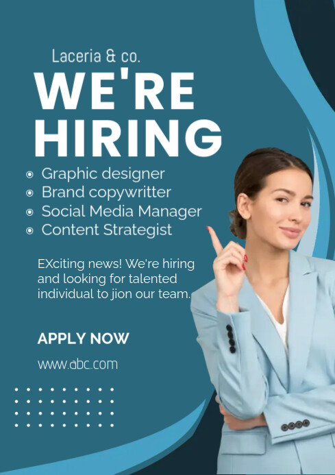 Job hiring poster Template | PosterMyWall