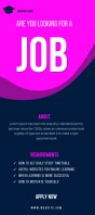 JOB HIRING rack card FLYER template