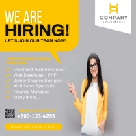 Job Hiring Social Media Video Instagram Post template