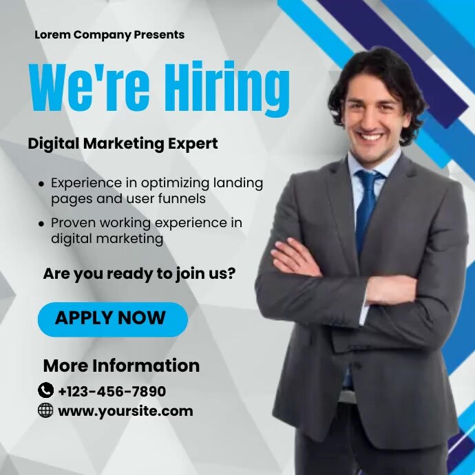 Job Hiring Template PosterMyWall