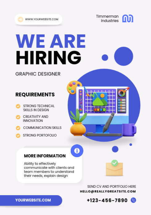 Job Hiring Template PosterMyWall