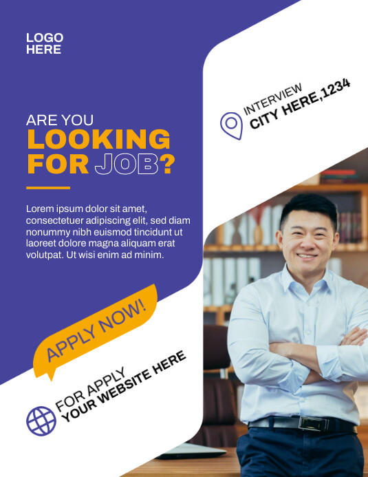 Modèle Job Hunting Ads | PosterMyWall