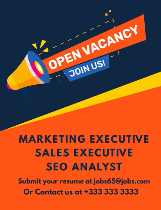 job opening flyer Template PosterMyWall