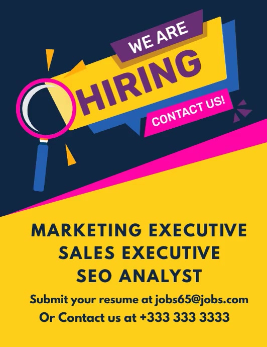 job opening flyer Template | PosterMyWall