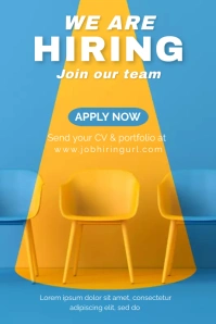 Job opportunity, online ad, announcement Tumblr Graphic template