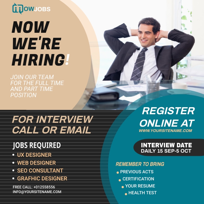 job opportunity advert Template | PosterMyWall