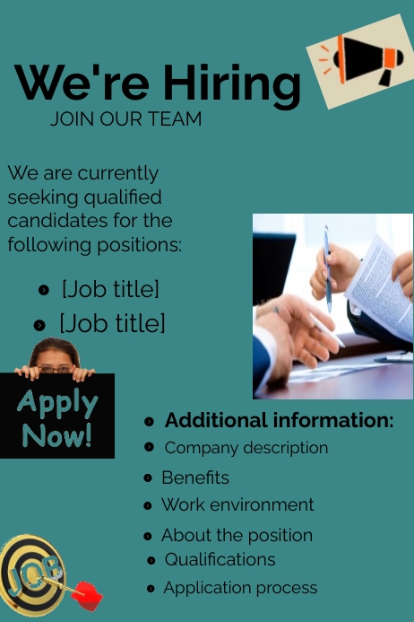 Job Poster Template | PosterMyWall