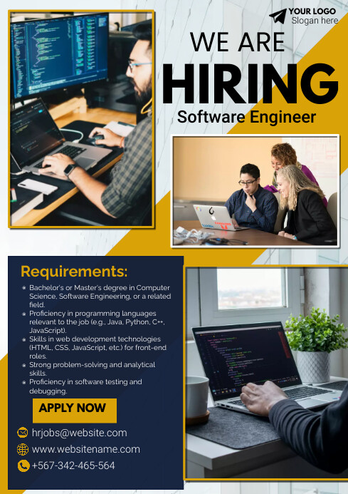 job poster design template | PosterMyWall