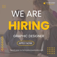 job poster design template Square (1:1)