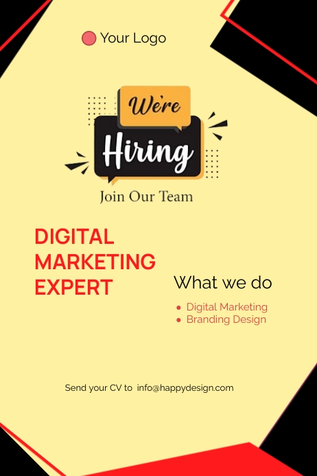 JOB POSTER TEMPLATE | PosterMyWall