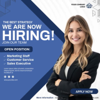 Job Recruitment Ads Instagram Post template