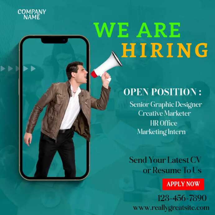 Plantilla de Job Vacancies Instagram Post | PosterMyWall