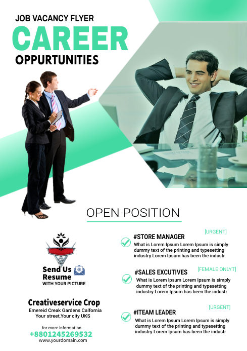 Job Vacancy Ads Template | PosterMyWall
