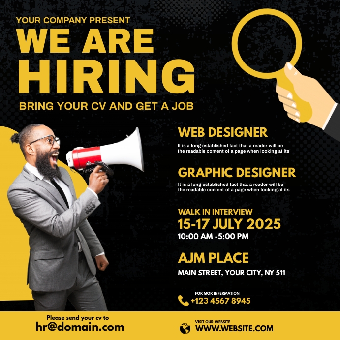 Position Advertisement. Post Job Postings Advertising