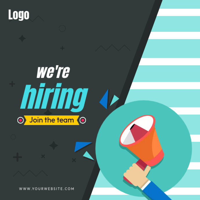 Job vacancy background in flat style Template | PosterMyWall