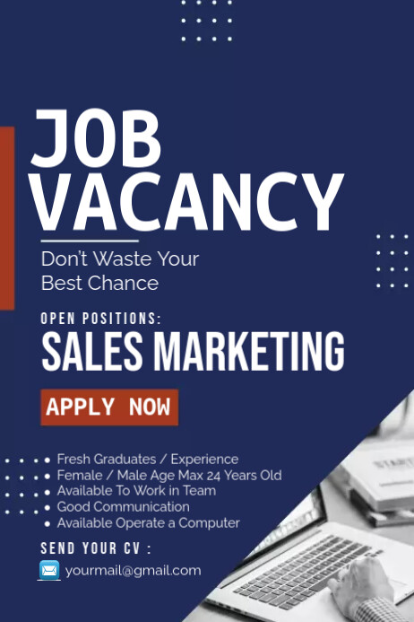 Copy of JOB VACANCY | PosterMyWall