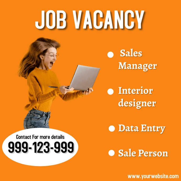 Job Vacancy Template | PosterMyWall