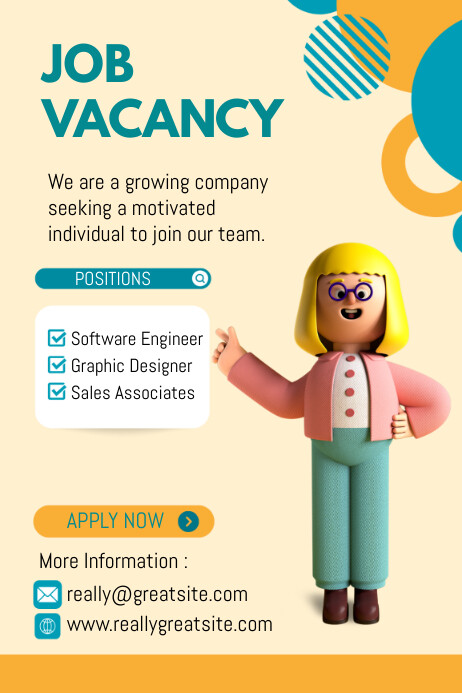 Job Vacancy Template | PosterMyWall