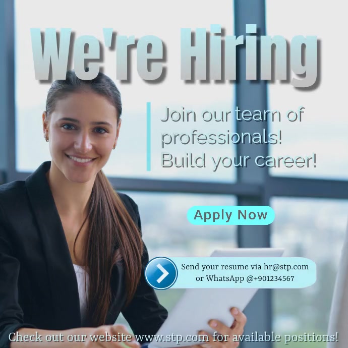 Job vacancy Template PosterMyWall