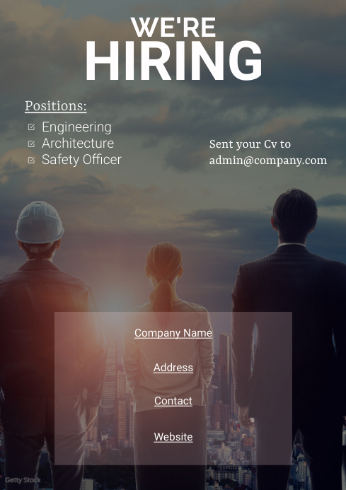 JOB VACANCY A4 template