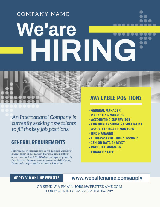 Job Vacancy Flyer Template PosterMyWall