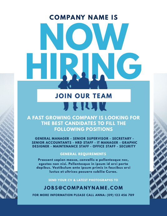 Job Vacancy Flyer Template PosterMyWall Job Vacancy Flyer Template PosterMyWall