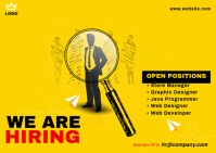 Job Vacancy Postcard template