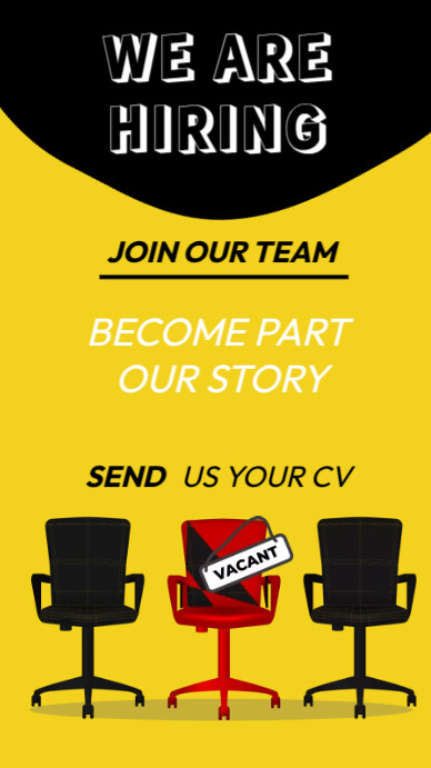 job vacancy template Instagram Story